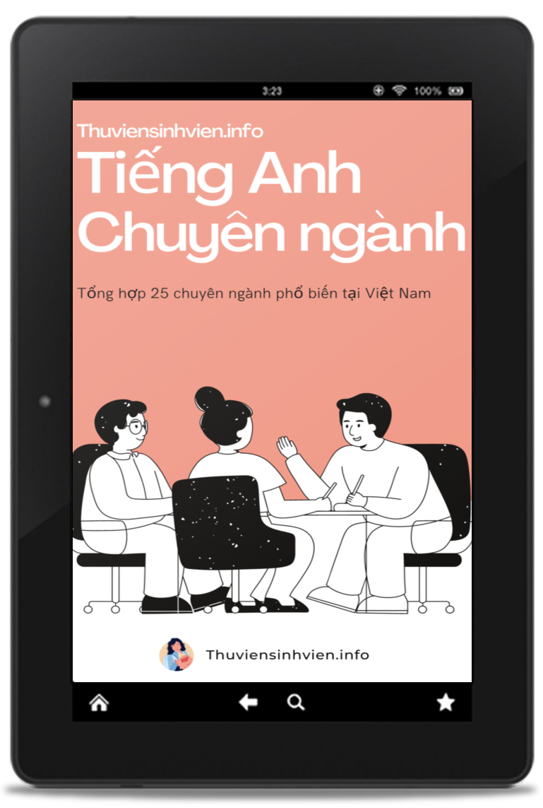 TÀI LIỆU TIẾNG ANH 25 CHUYÊN NGÀNH 2022